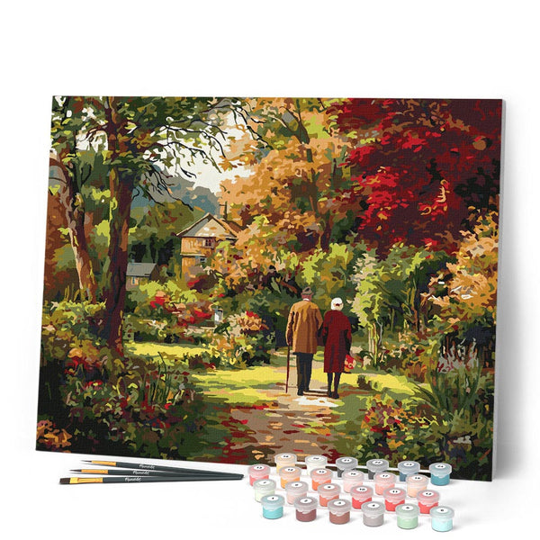 Paint by numbers kit Forever Love in Fall Figured'Art