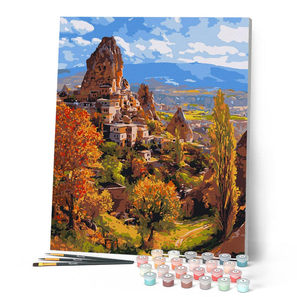 Paint by numbers kit Cappadocia Rock Castle Figured'Art