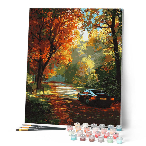 Paint by numbers kit Golden Road Journey Figured'Art