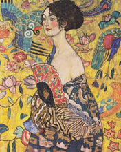 Load image into Gallery viewer, Paint by numbers kit for adults Lady with a Fan - Klimt Figured'Art