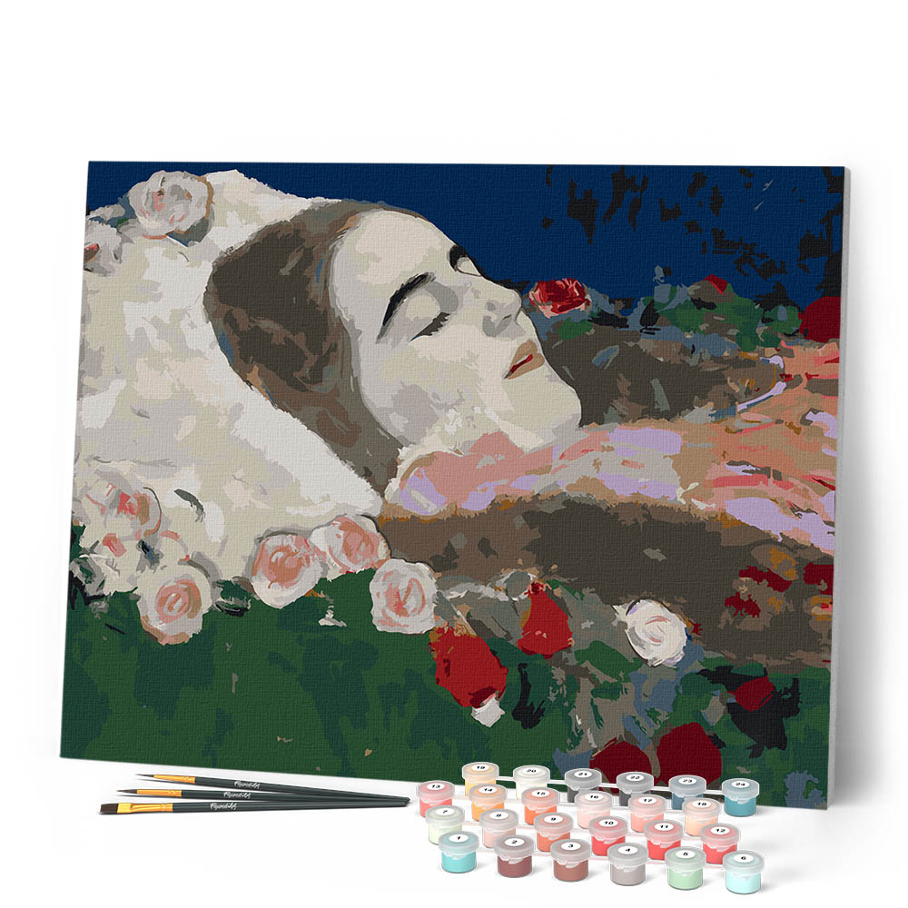 Paint by Numbers for adults - Miss Ria Munk on her Deathbed - Gustav ...