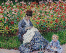 Load image into Gallery viewer, Paint by numbers kit Camille Monet and a Child in the Artist's Garden in Argenteuil - Monet Figured'Art