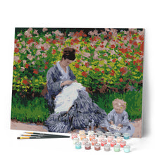 Load image into Gallery viewer, Camille Monet and a Child in the Artist's Garden in Argenteuil - Monet