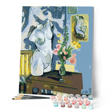 Load image into Gallery viewer, Plaster Torso with Bouquet of Flowers - Matisse