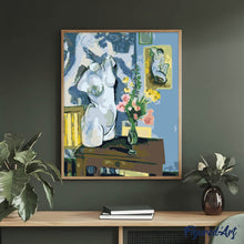 Load image into Gallery viewer, Plaster Torso with Bouquet of Flowers - Matisse