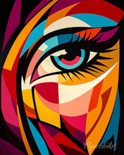Load image into Gallery viewer, Paint by numbers kit for adults Bold Abstract Eye Figured'Art