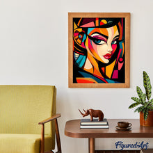 Load image into Gallery viewer, Bold Abstract Glamour Face