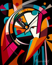 Load image into Gallery viewer, Paint by numbers kit Bold Abstract Time Wheel Figured'Art