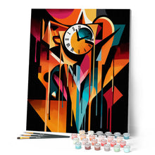 Load image into Gallery viewer, Bold Abstract Melting Clock