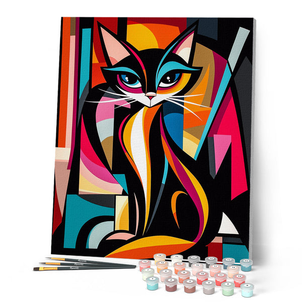 Bold Abstract Cat