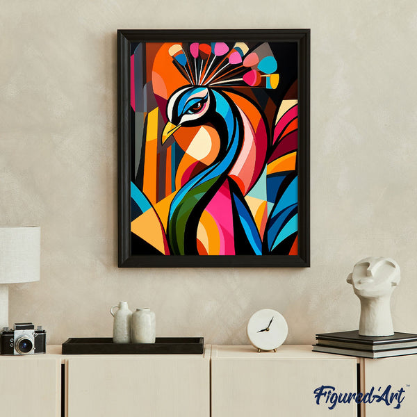 Bold Abstract Peacock 1