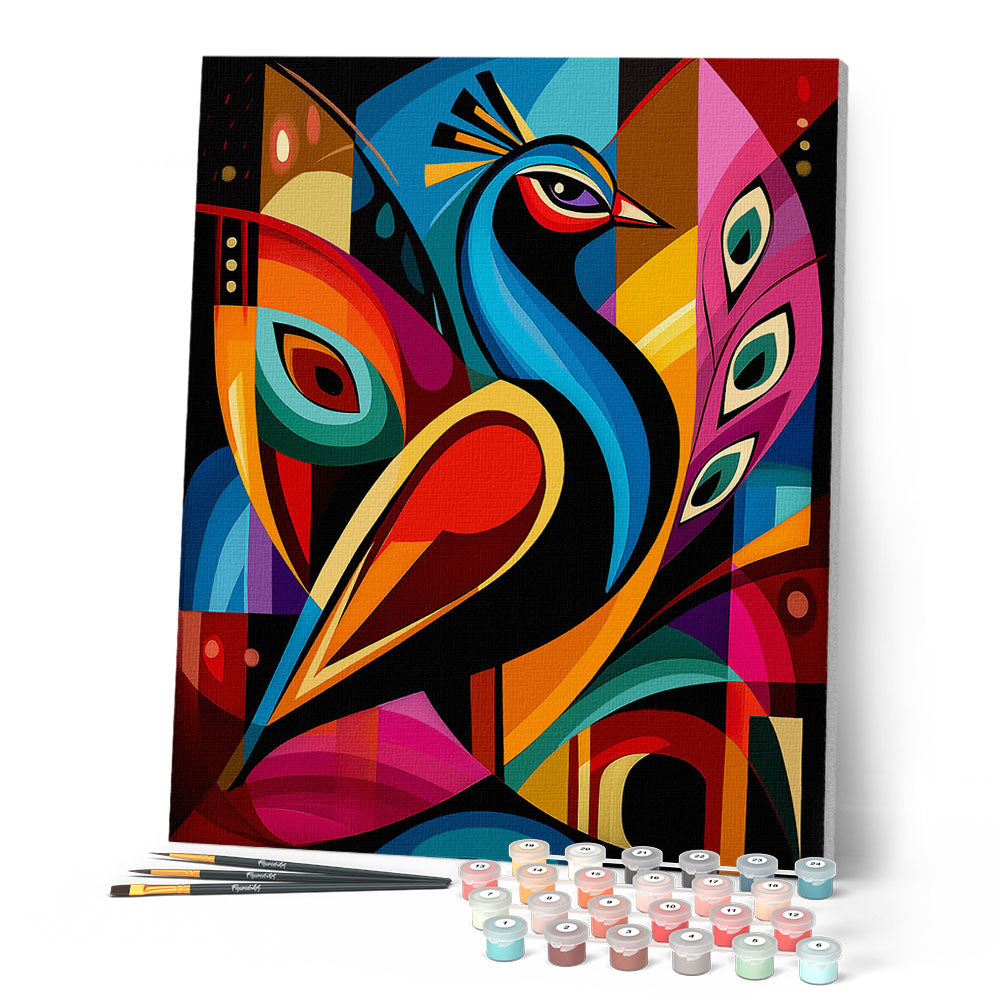 Bold Abstract Peacock 2