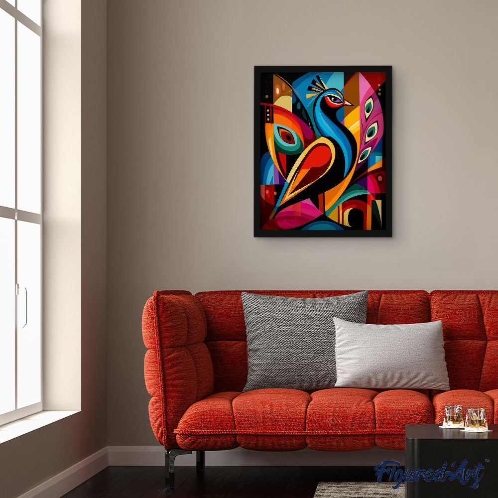 Bold Abstract Peacock 2