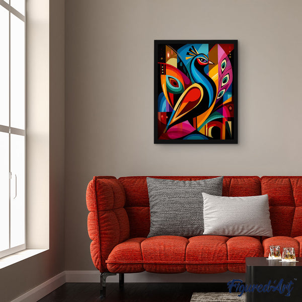 Bold Abstract Peacock 2