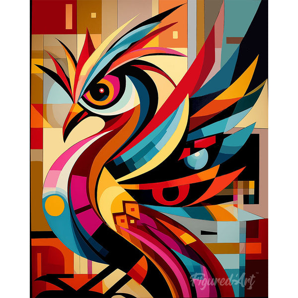 Paint by numbers kit Bold Abstract Bird Figured'Art