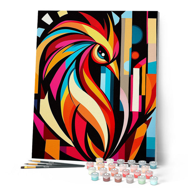 Bold Abstract Rooster