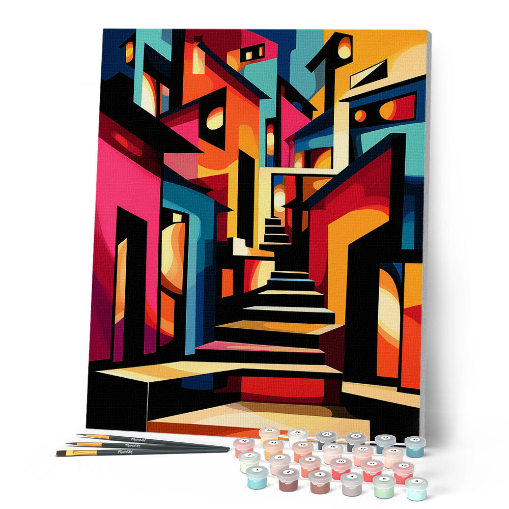 Bold Abstract Alleyway