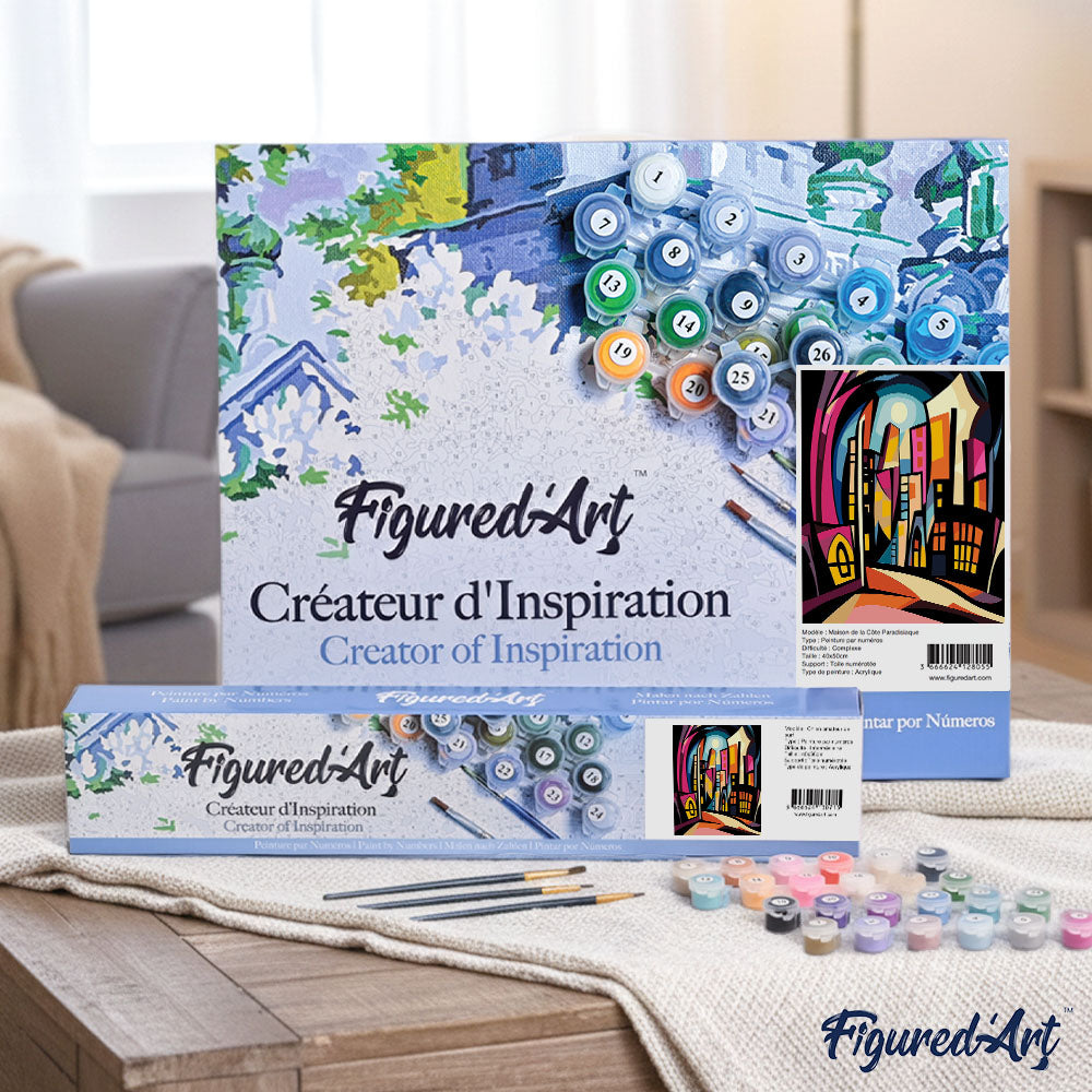 Bold Abstract Moonlit City