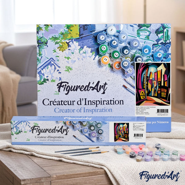 Bold Abstract Moonlit City