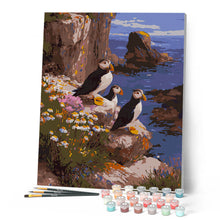 Load image into Gallery viewer, Puffin sunset cliffs