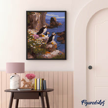 Load image into Gallery viewer, Puffin sunset cliffs