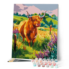Load image into Gallery viewer, Highland Cow Countryside