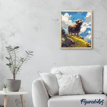 Load image into Gallery viewer, Highland Cow Alpine View