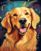 Load image into Gallery viewer, Paint by numbers kit Sunshine Golden Retriever Figured'Art