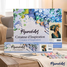 Load image into Gallery viewer, Woman with Floral Headwrap
