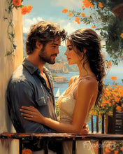 Load image into Gallery viewer, Paint by numbers kit Romantic Seaside Couple Figured'Art