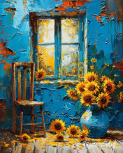 Load image into Gallery viewer, Paint by numbers kit Sunflowers by Blue Window Figured'Art