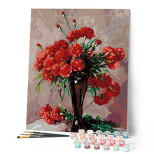 Load image into Gallery viewer, Carnations in a silver vase - Abbott Fuller Graves