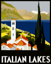 Load image into Gallery viewer, Paint by numbers kit Italian Lakes Vintage Poster Figured'Art
