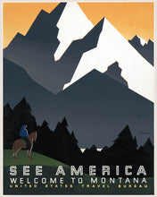Load image into Gallery viewer, Paint by numbers kit Welcome to Montana Figured'Art