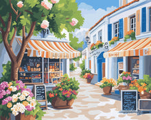 Load image into Gallery viewer, Paint by numbers kit for adults Sunny Flower Street Figured'Art