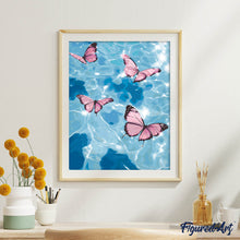 Load image into Gallery viewer, Pink Butterflies on Water