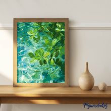 Load image into Gallery viewer, Leaves on Crystal Water