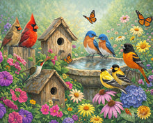 Load image into Gallery viewer, Paint by numbers kit The Birdsong Garden Figured'Art