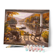 Load image into Gallery viewer, Autumn Lakeside Retreat