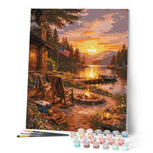 Load image into Gallery viewer, Golden Hour by the Lake