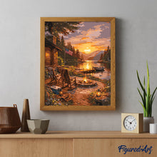 Load image into Gallery viewer, Golden Hour by the Lake