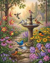 Load image into Gallery viewer, Paint by numbers kit Garden Fountain Symphony Figured'Art