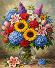 Load image into Gallery viewer, Paint by numbers kit Elegant Bouquet 1 Figured'Art