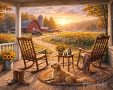 Load image into Gallery viewer, Paint by numbers kit Quiet Country Porch Figured'Art