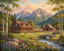 Load image into Gallery viewer, Paint by numbers kit Alpine Cottage Dream Figured'Art
