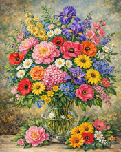 Load image into Gallery viewer, Paint by numbers kit Colorful Wildflower Vase Figured'Art