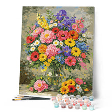 Load image into Gallery viewer, Colorful Wildflower Vase