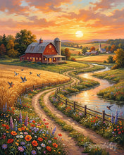 Load image into Gallery viewer, Paint by numbers kit Country Road Figured'Art