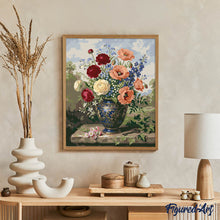 Load image into Gallery viewer, Blossoms in Blue Vase