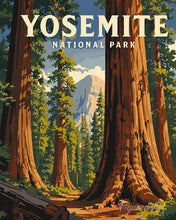 Load image into Gallery viewer, Paint by numbers kit Yosemite National Park, Mariposa Grove - California Figured'Art